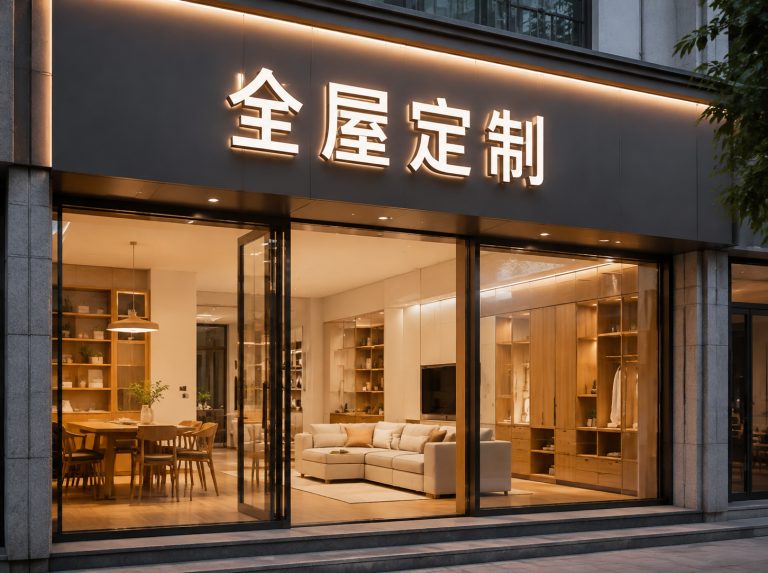 家具门店LED发光字招牌